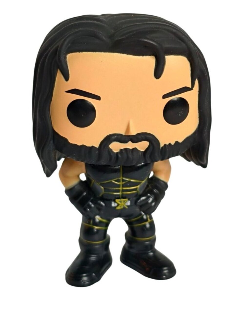 Funko Pop WWE Seth Rollins #24 Vinyl Figure 2016 Vaulted Black Gold Outfit Loose